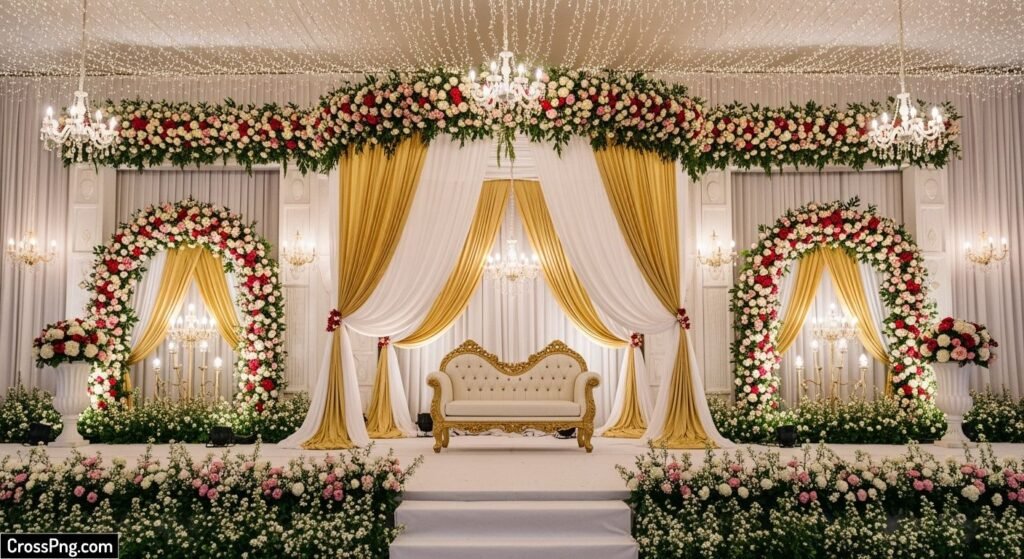 Marriage stage background image