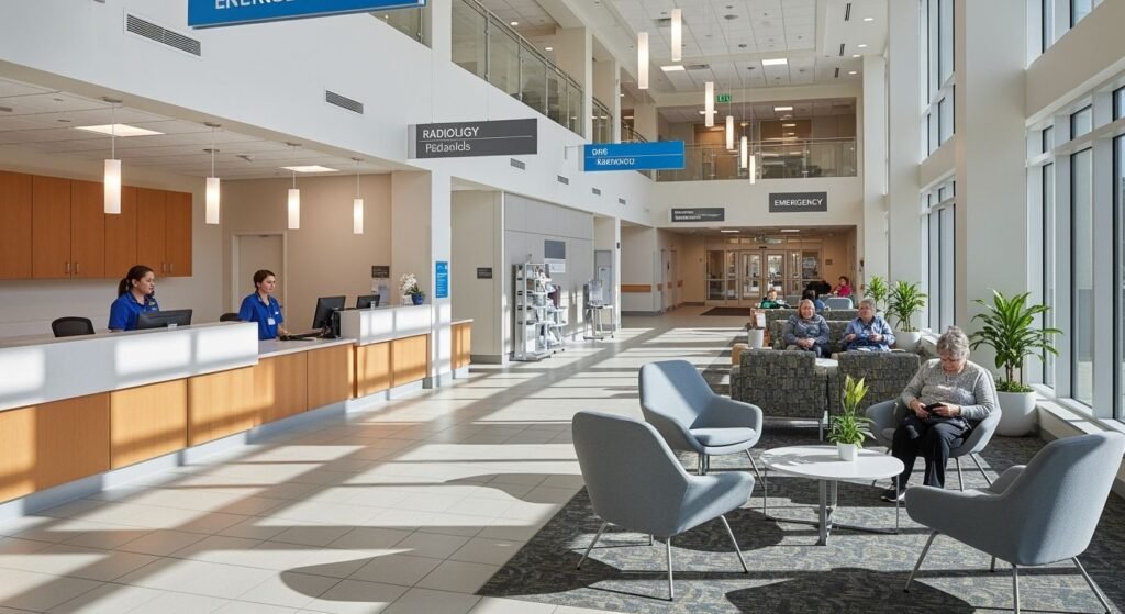 Medical center background image