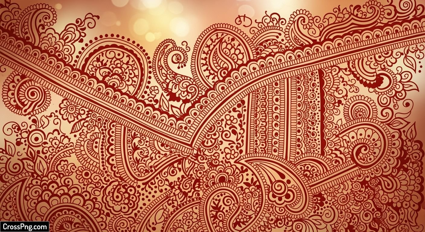 Mehndi background decoration image 4