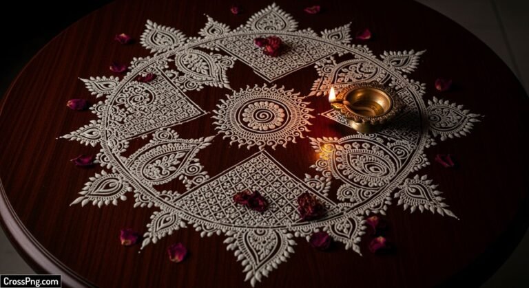 Mehndi background design image 2