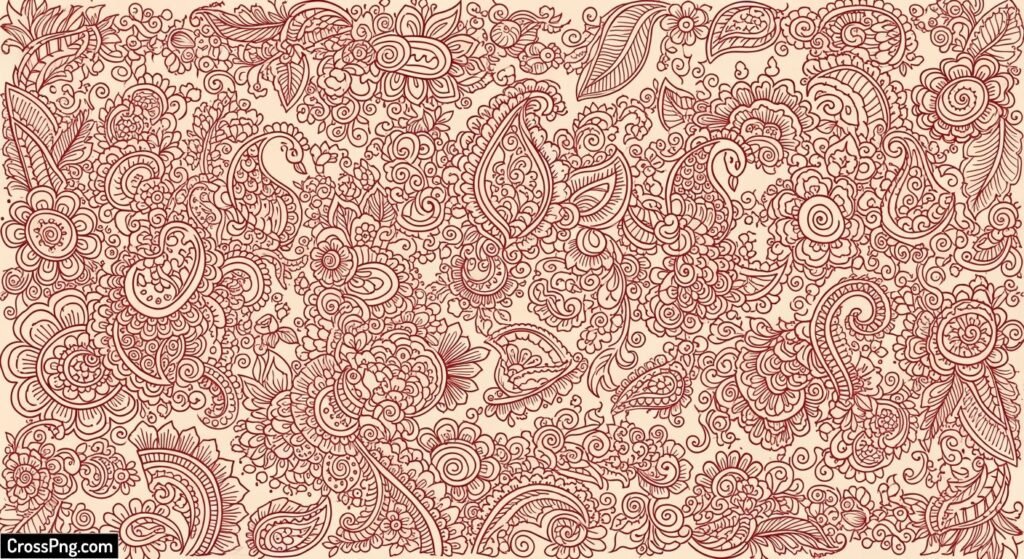 Mehndi background design image 3