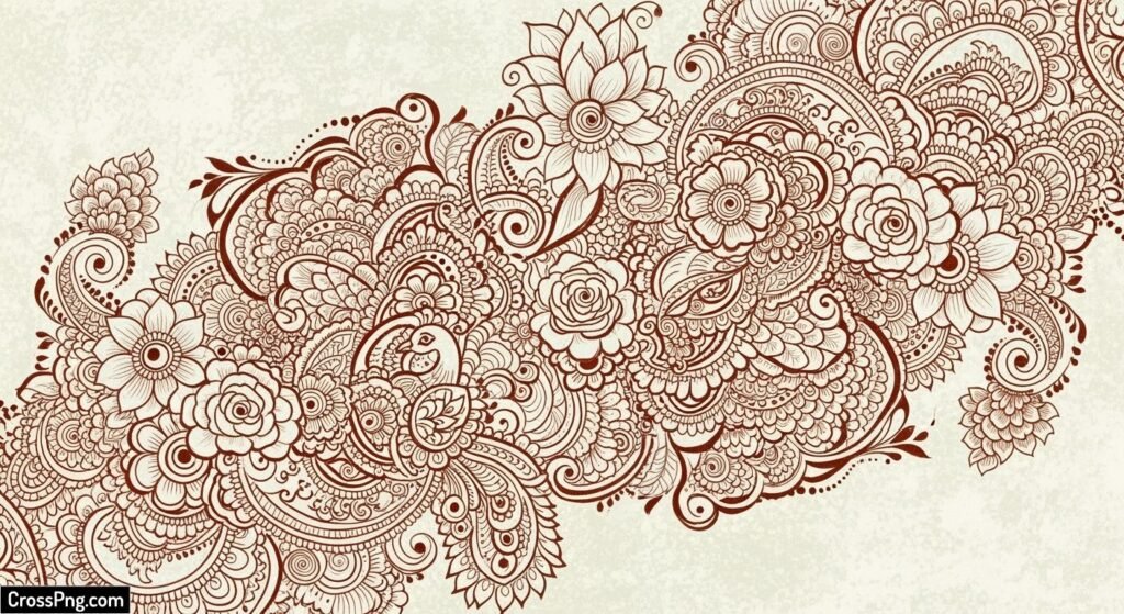 Mehndi design background image 3