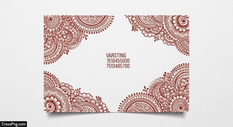 Mehndi visiting card background image