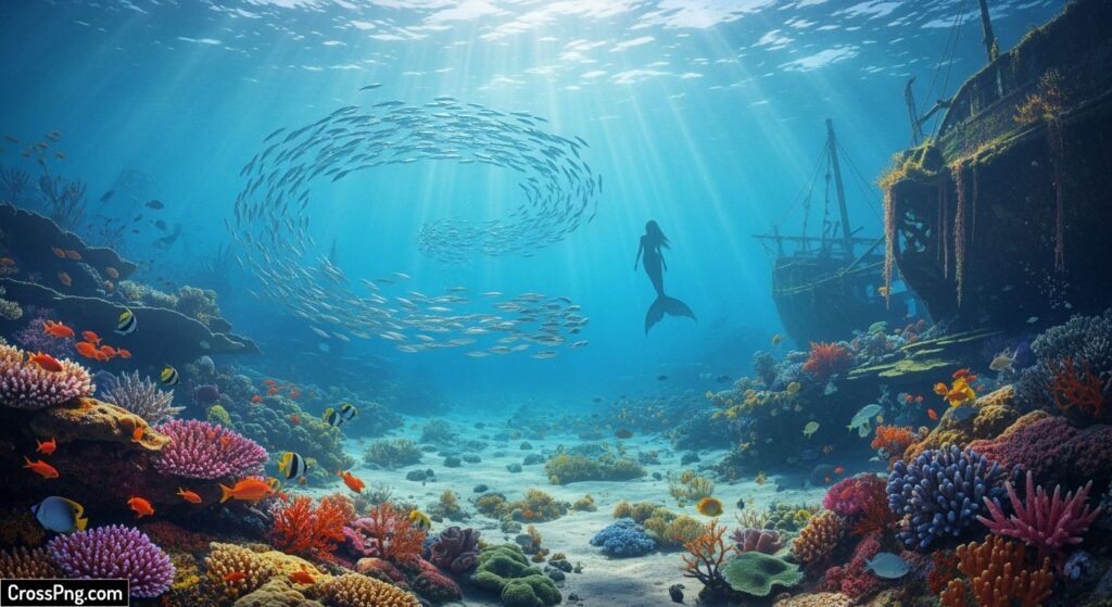 Mermaid background image 2