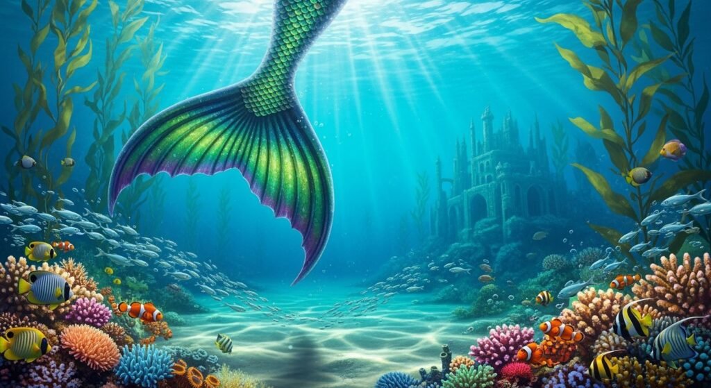 Mermaid background image 3