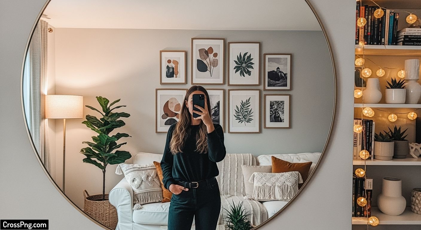 Mirror selfie background image 2
