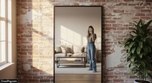Mirror selfie background image