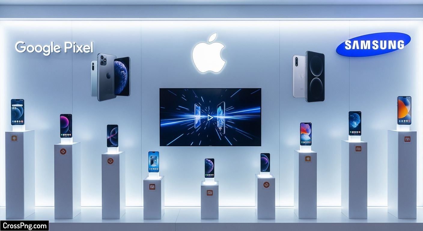 Mobile shop background image