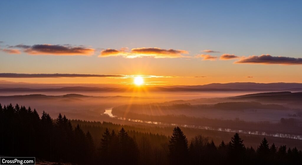 Morning sunrise background image