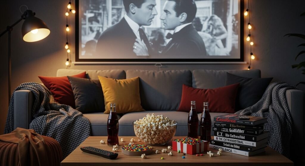 Movie night background in x in image 2