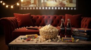 Movie night background in x in image 4