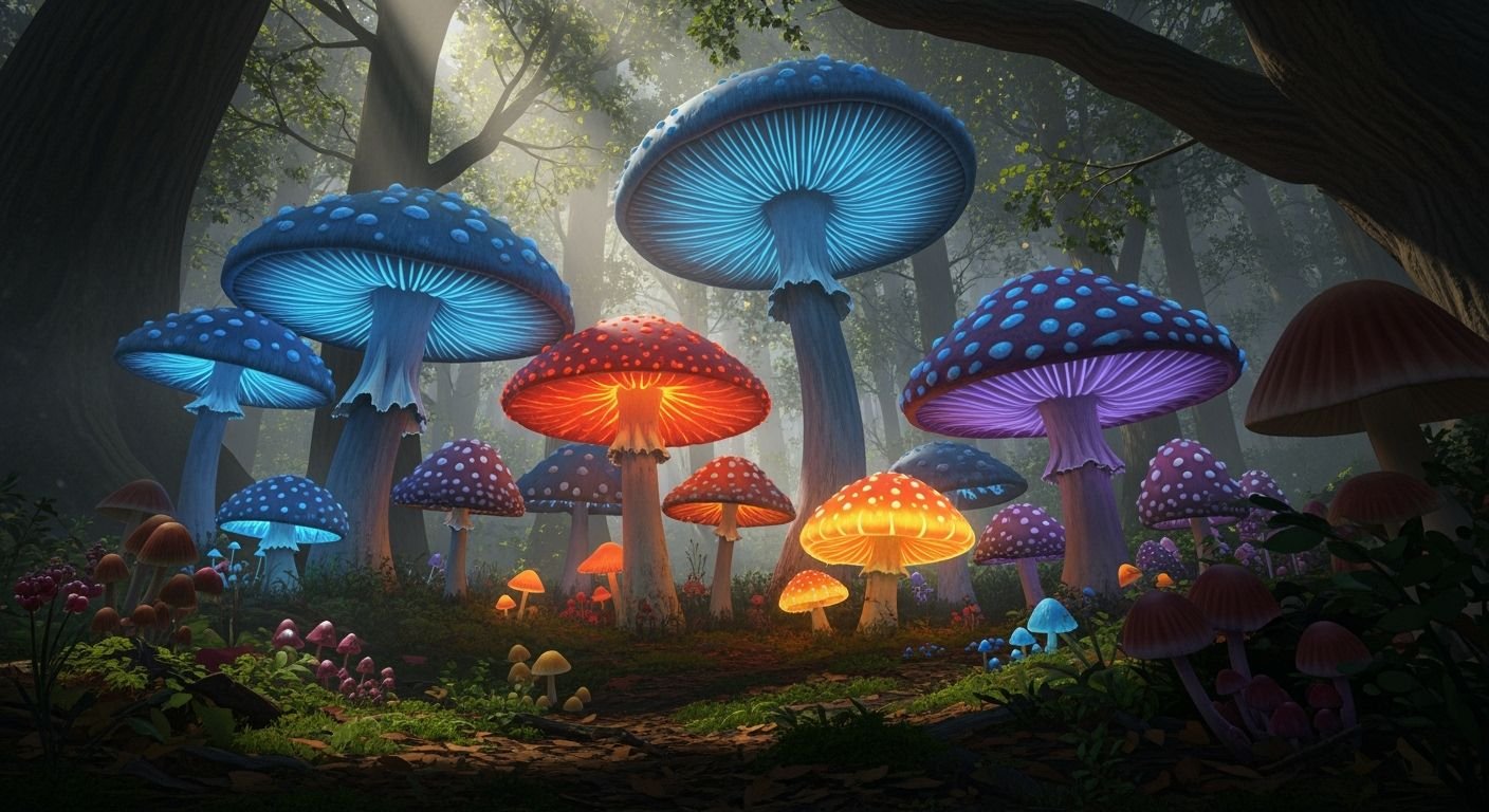 Mushroom background image
