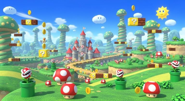 Mushroom kingdom u background image 3