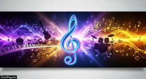 Music background banner image