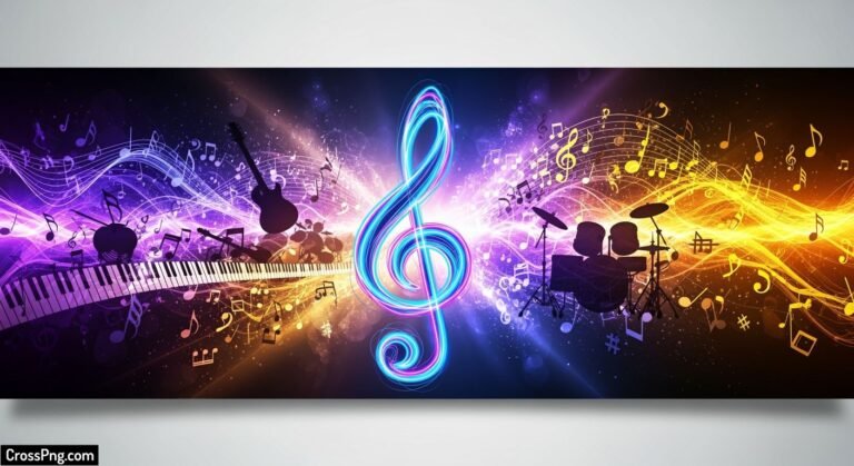 Music background banner image