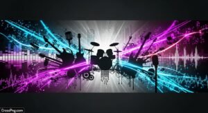 Music background banner image 3