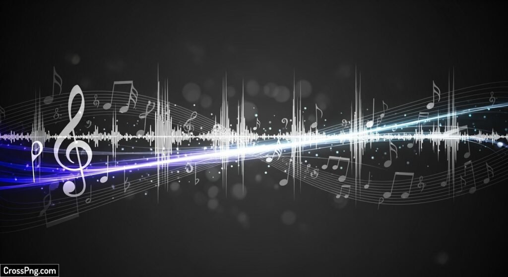 Music background black image