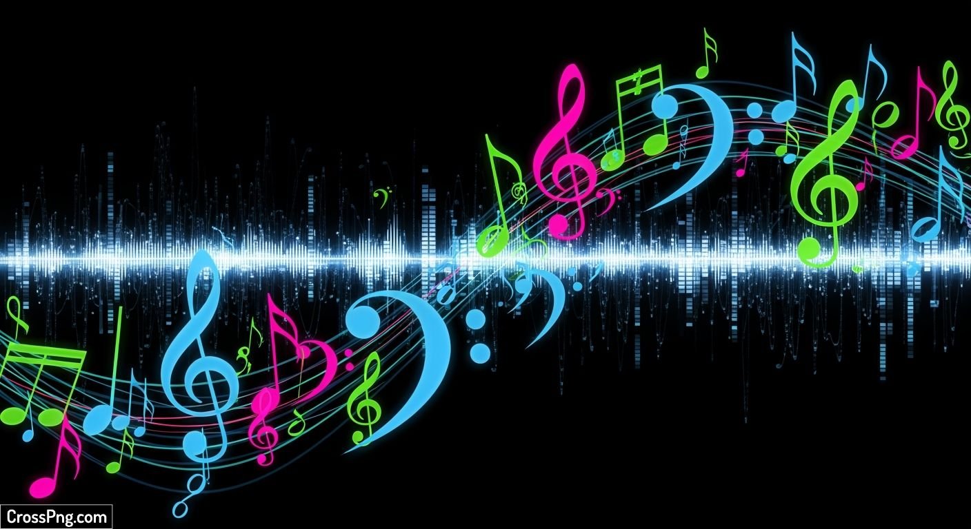 Music background black image