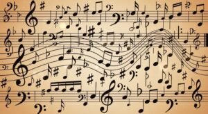 Music note background image 2