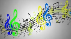Music note background image