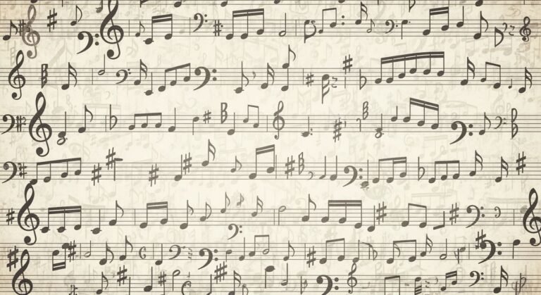 Music note background image 4