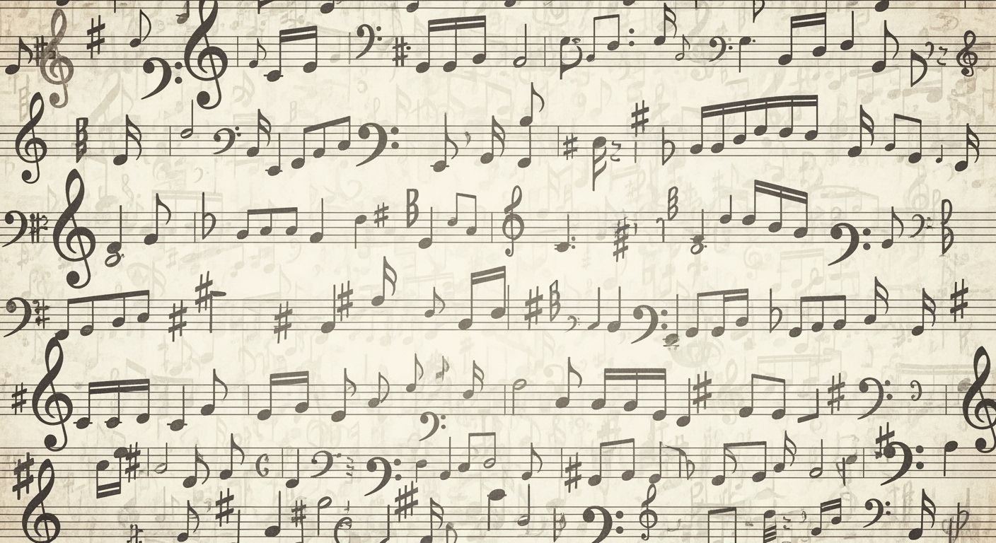 Music note background image 4