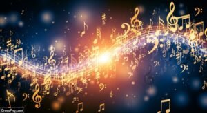 Music notes background image