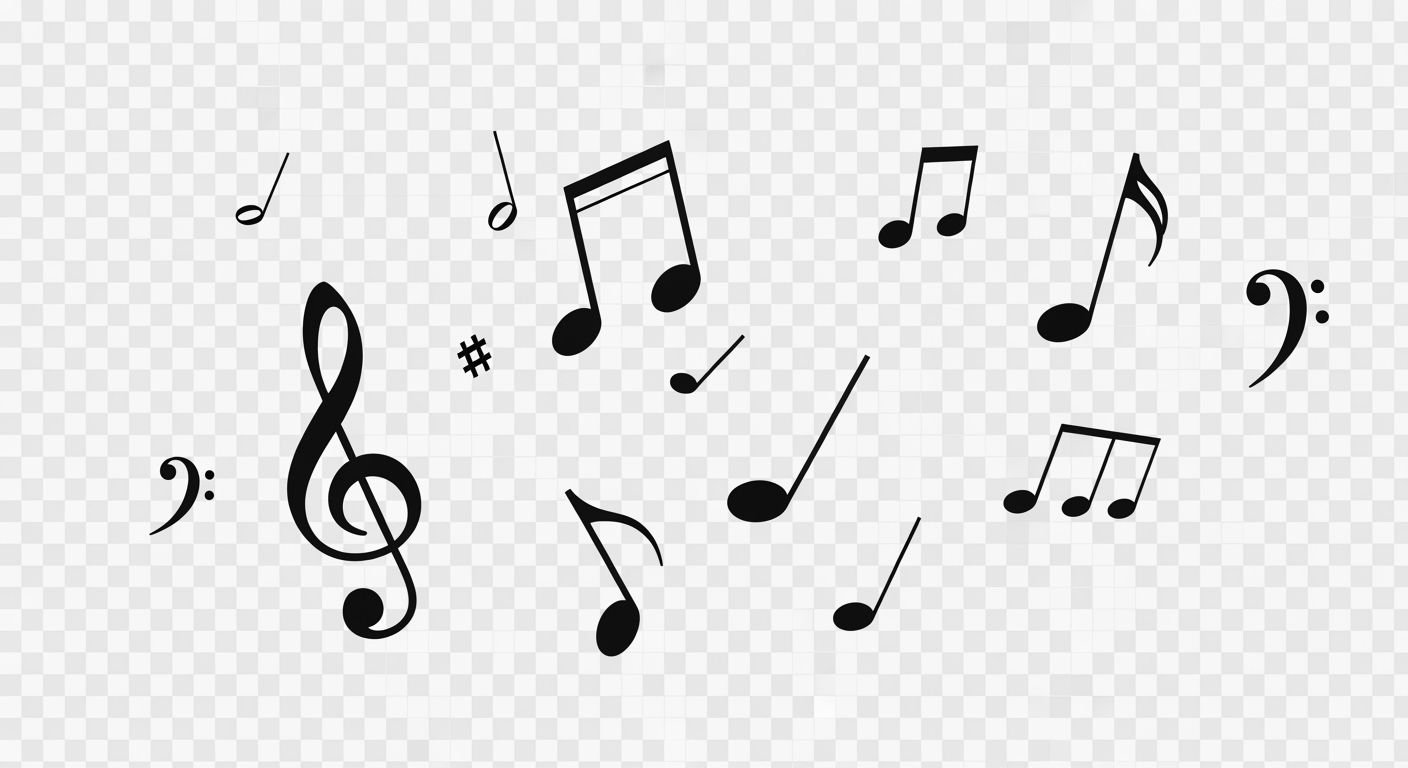 Music notes transparent background image 2