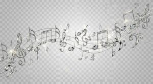 Music notes transparent background image