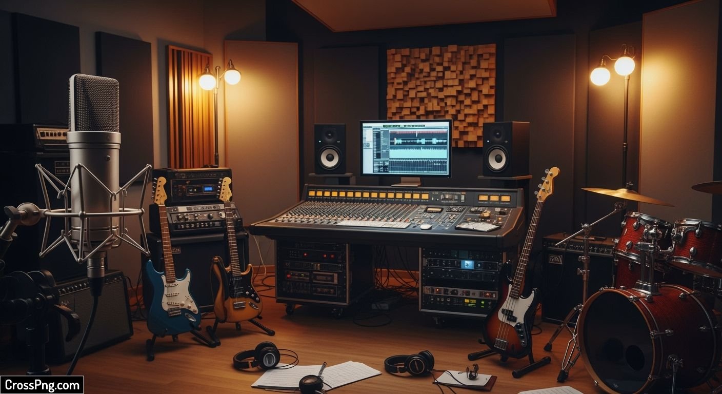 Music studio background image