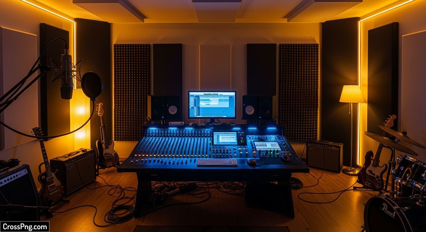 Music studio background image 2