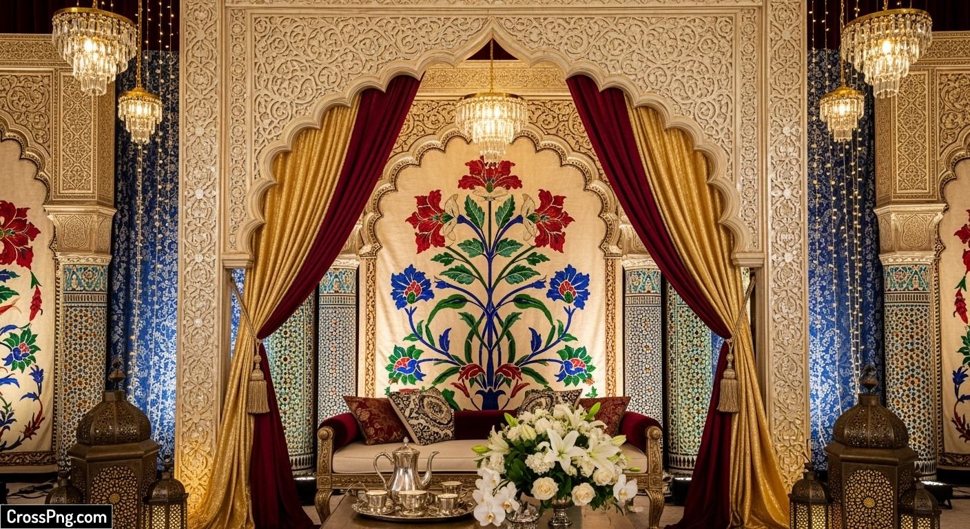 Muslim wedding background image