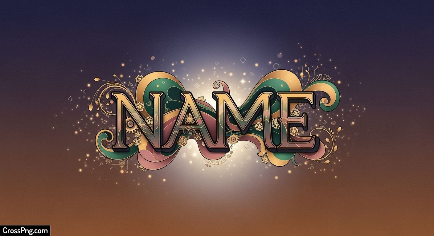 Name background design image