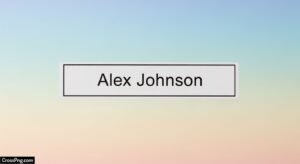 Name slip background image