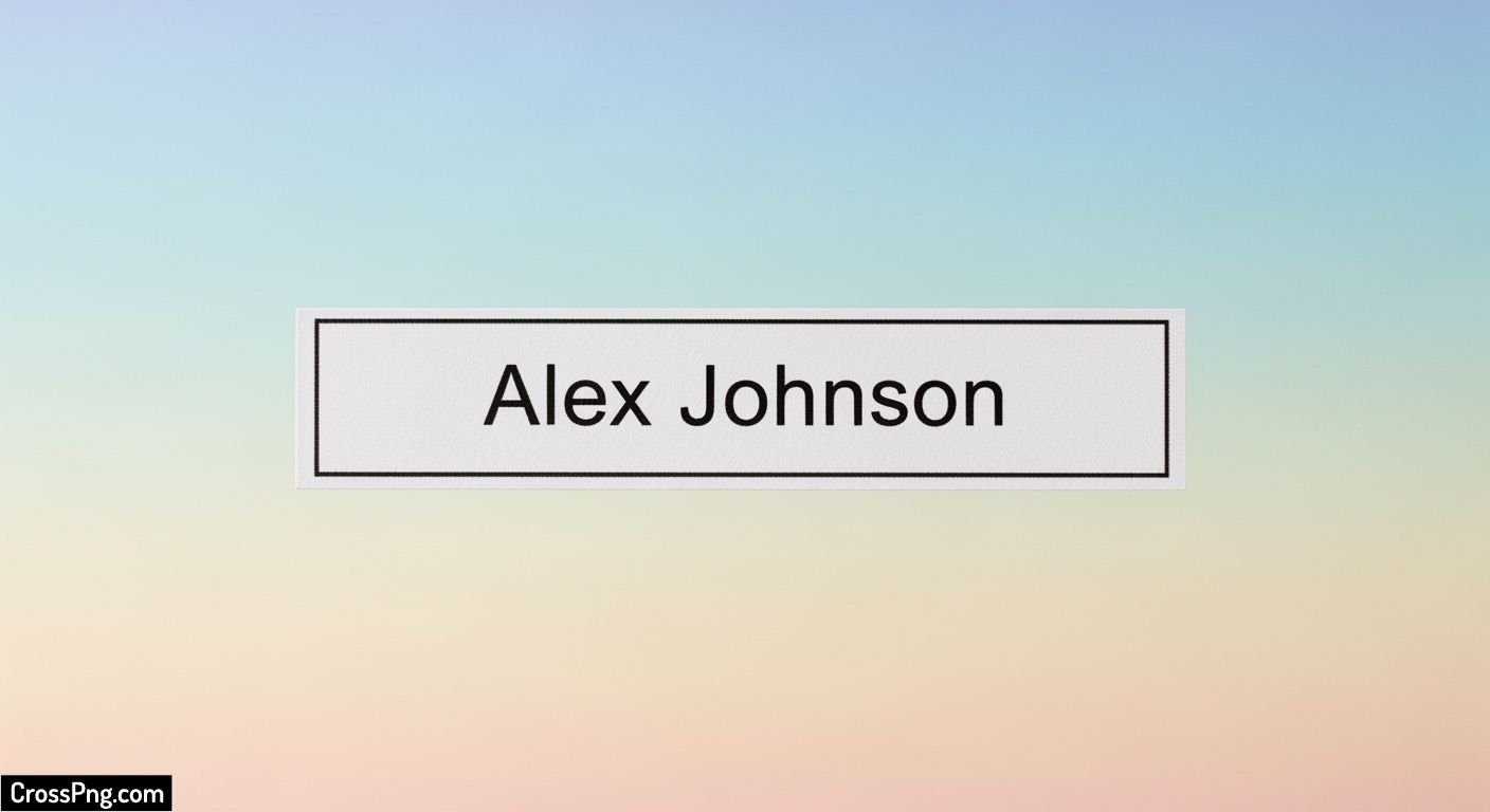 Name slip background image