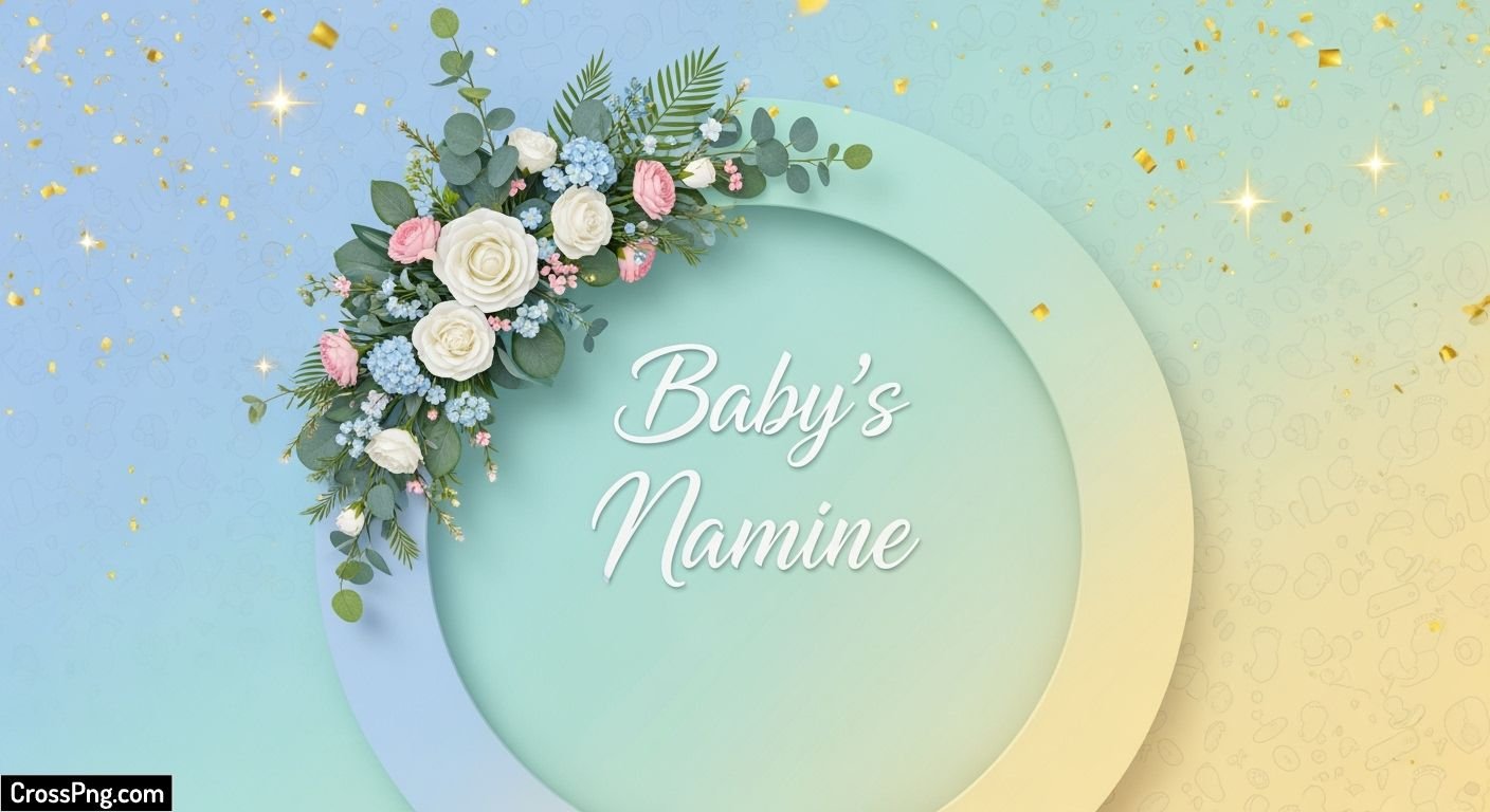 Naming ceremony background design image