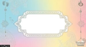 Namkaran invitation card background image 2