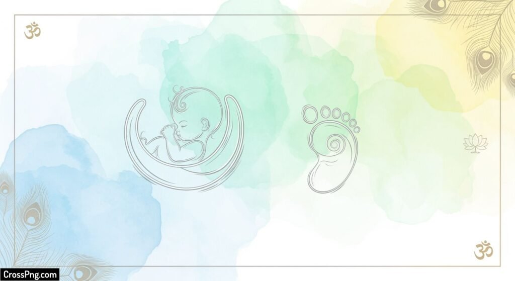 Namkaran invitation card background image 3