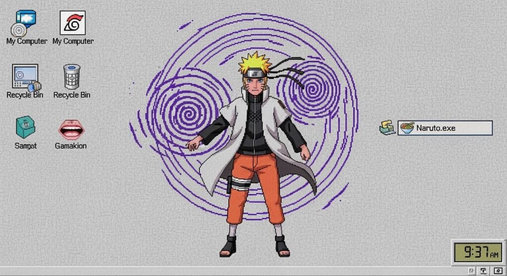 Naruto old pc background image 3