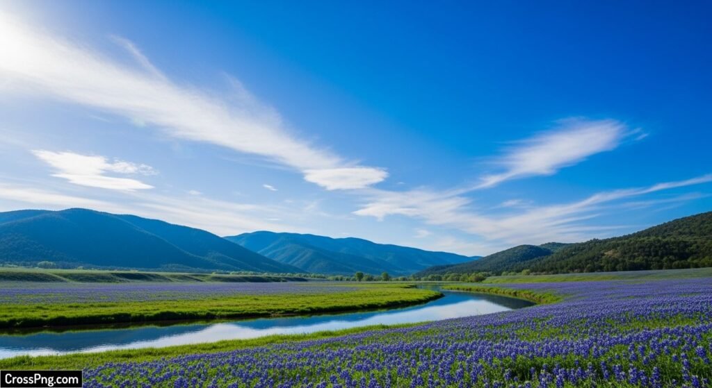 Nature blue background image