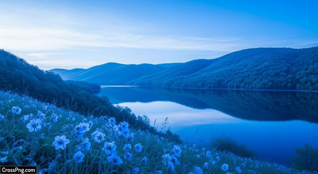 Nature blue background image 3