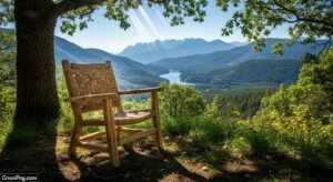 Nature chair background hd image 2