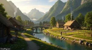 Nature village background image 3