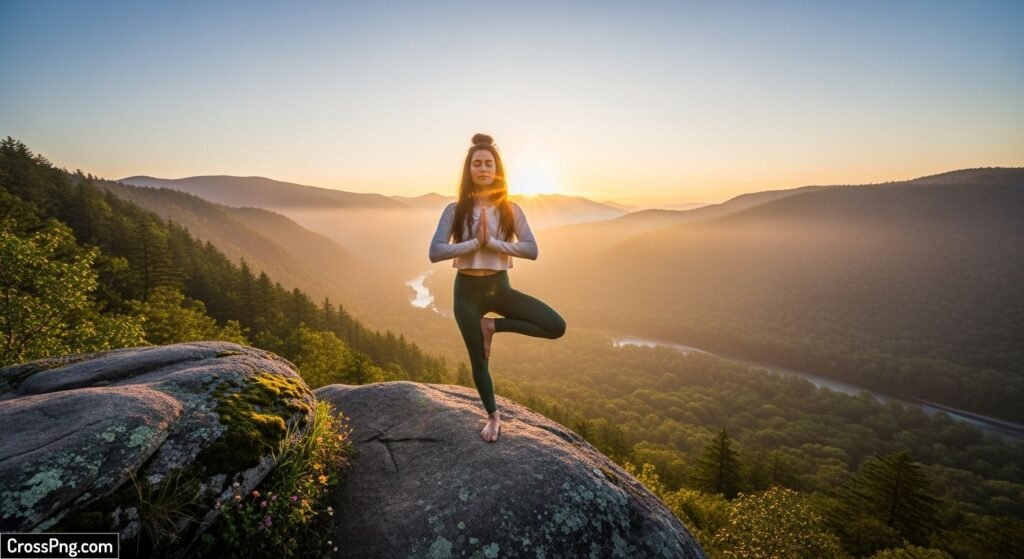 Nature yoga background image