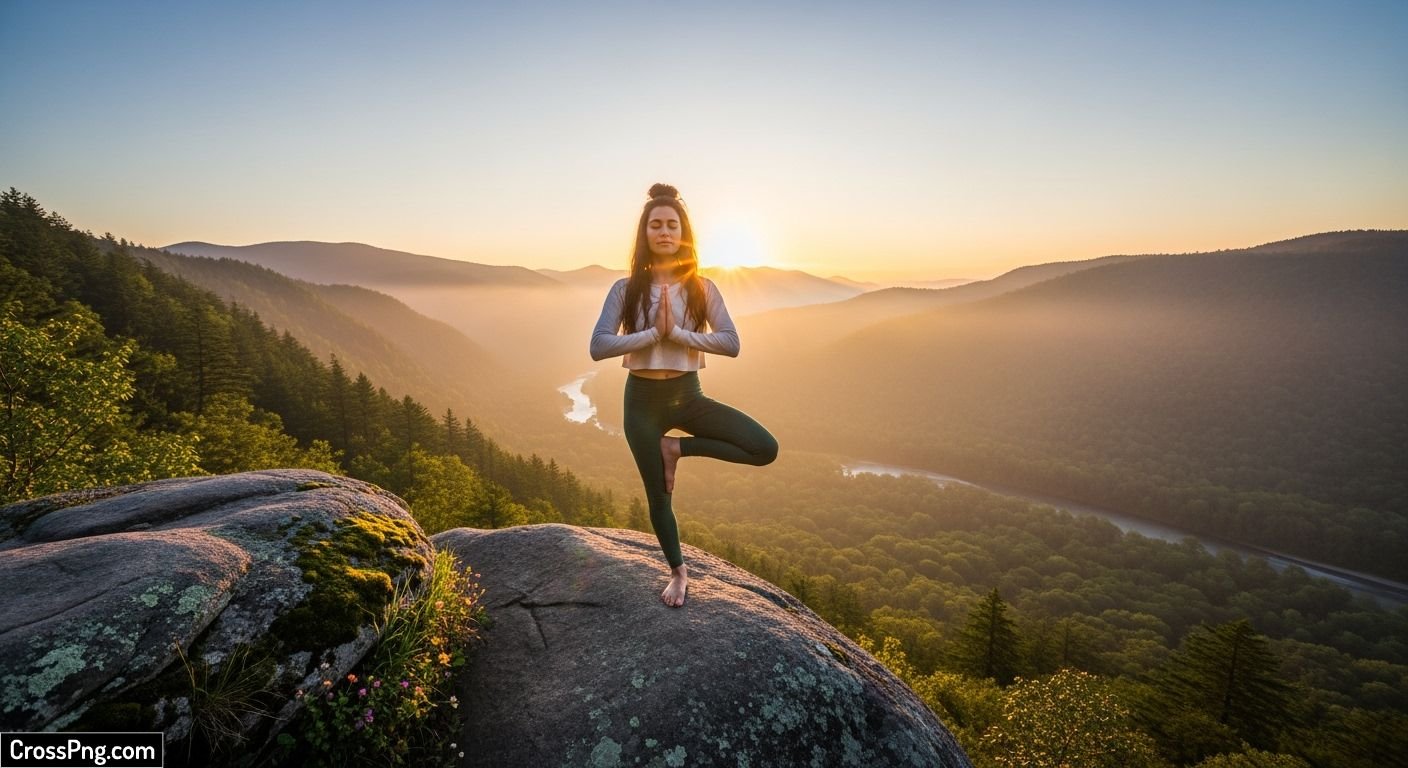 Nature yoga background image