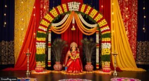 Navratri background decoration image 2