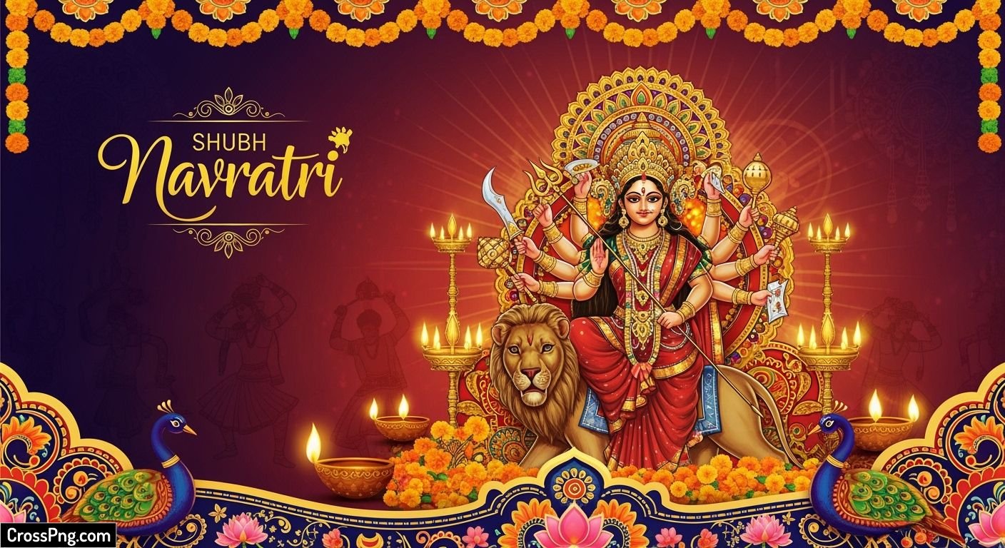 Navratri banner background hd image 2