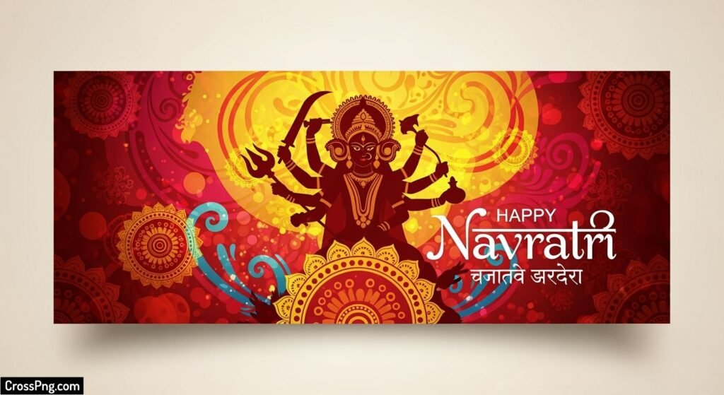 Navratri banner background hd image 3