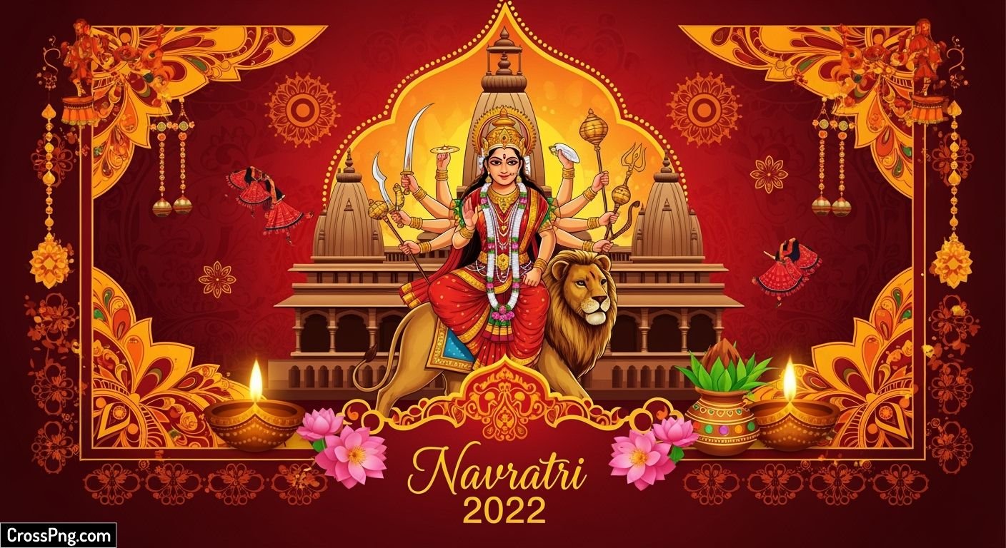 Navratri banner background image