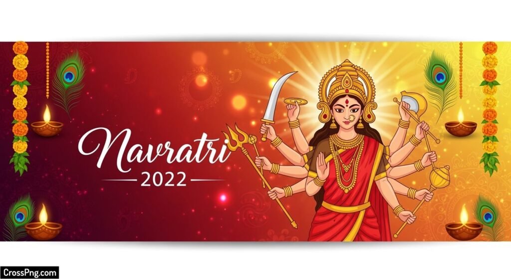 Navratri banner background image